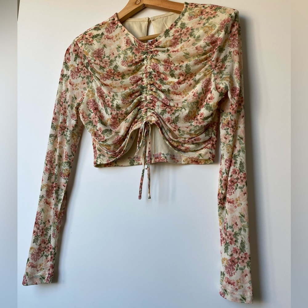 Used Floral Crop Top S/M